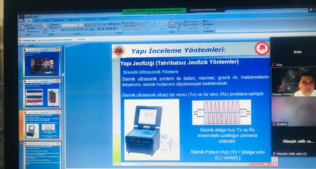 "YAPI JEOFİZİĞİ" KONULU KURS GERÇEKLEŞTİRİLDİ