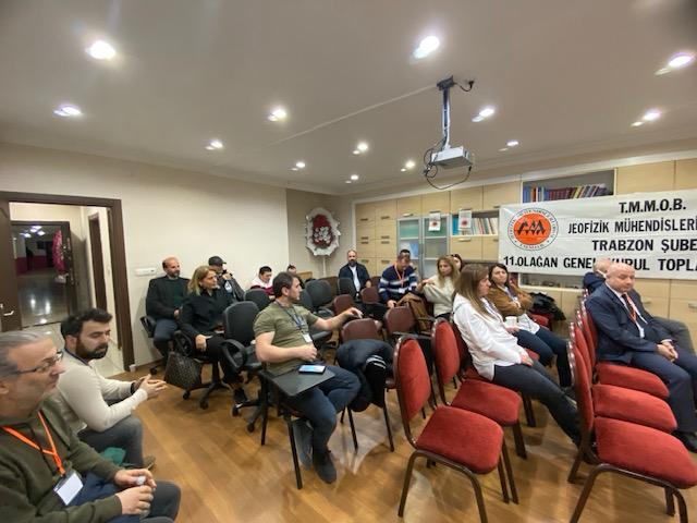 TMMOB JEOFİZİK MÜHENDİSLERİ ODASI TRABZON ŞUBE 11. DÖNEM OLAĞAN GENEL KURULU GERÇEKLEŞTİRİLDİ