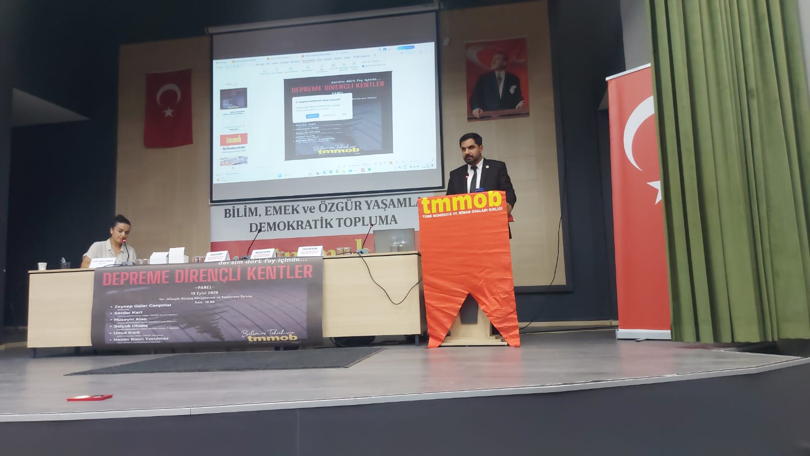 "DEPREME DİRENÇLİ KENTLER" KONULU PANELE KATILDIK.