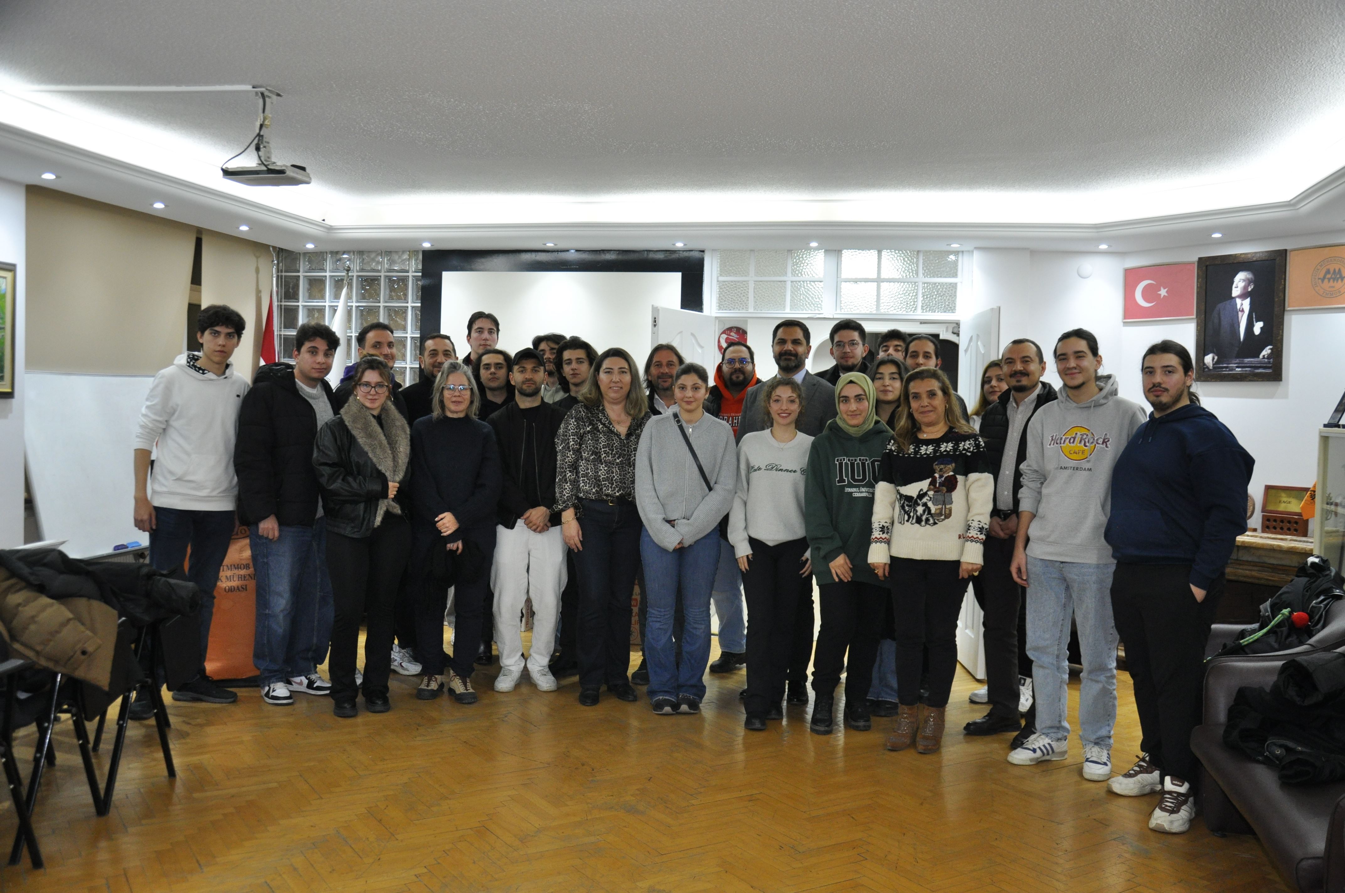 T.C. İSTANBUL ÜNİVERSİTESİ-CERRAHPAŞA MÜHENDİSLİK FAKÜLTESİ JEOFİZİK MÜHENDİSLİĞİ BÖLÜMÜ ÖĞRENCİLERİ ODAMIZI ZİYARET ETTİLER