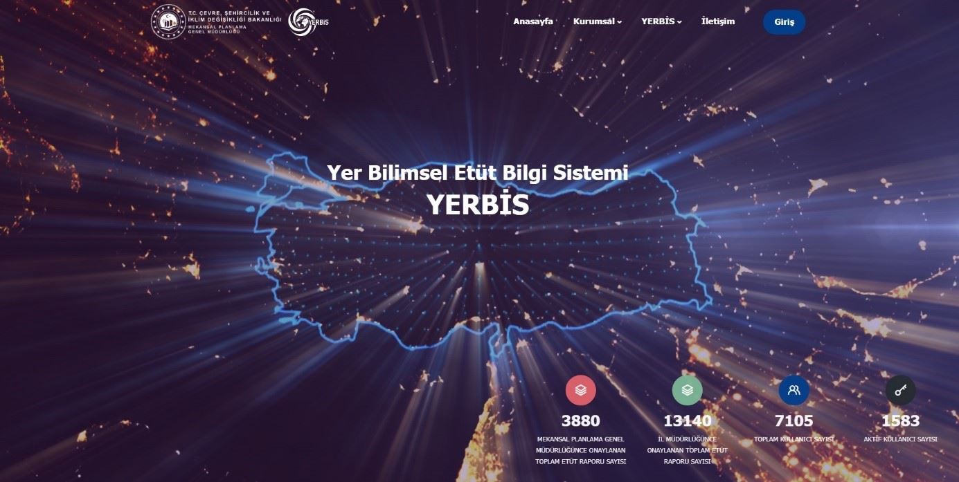 "YER BİLİMSEL ETÜT BİLGİ SİSTEMİ (YERBİS) EĞİTİMİ" DÜZENLENECEKTİR