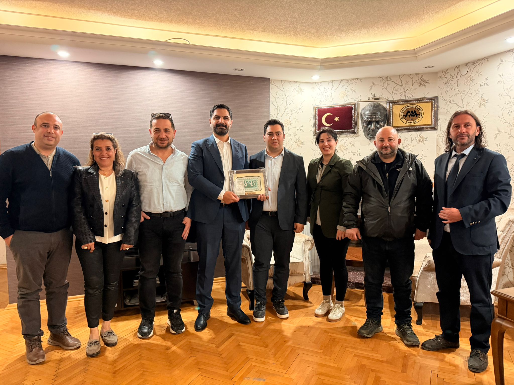 KIBRIS YERBİLİM MÜHENDİSLERİ ODASI’NDAN ODAMIZA NEZAKET ZİYARETİ 