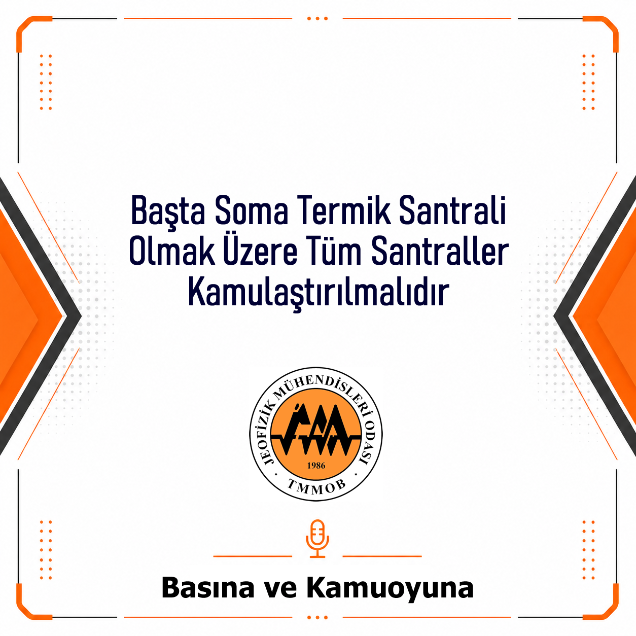 BAŞTA SOMA TERMİK SANTRALİ OLMAK ÜZERE TÜM SANTRALLER KAMULAŞTIRILMALIDIR