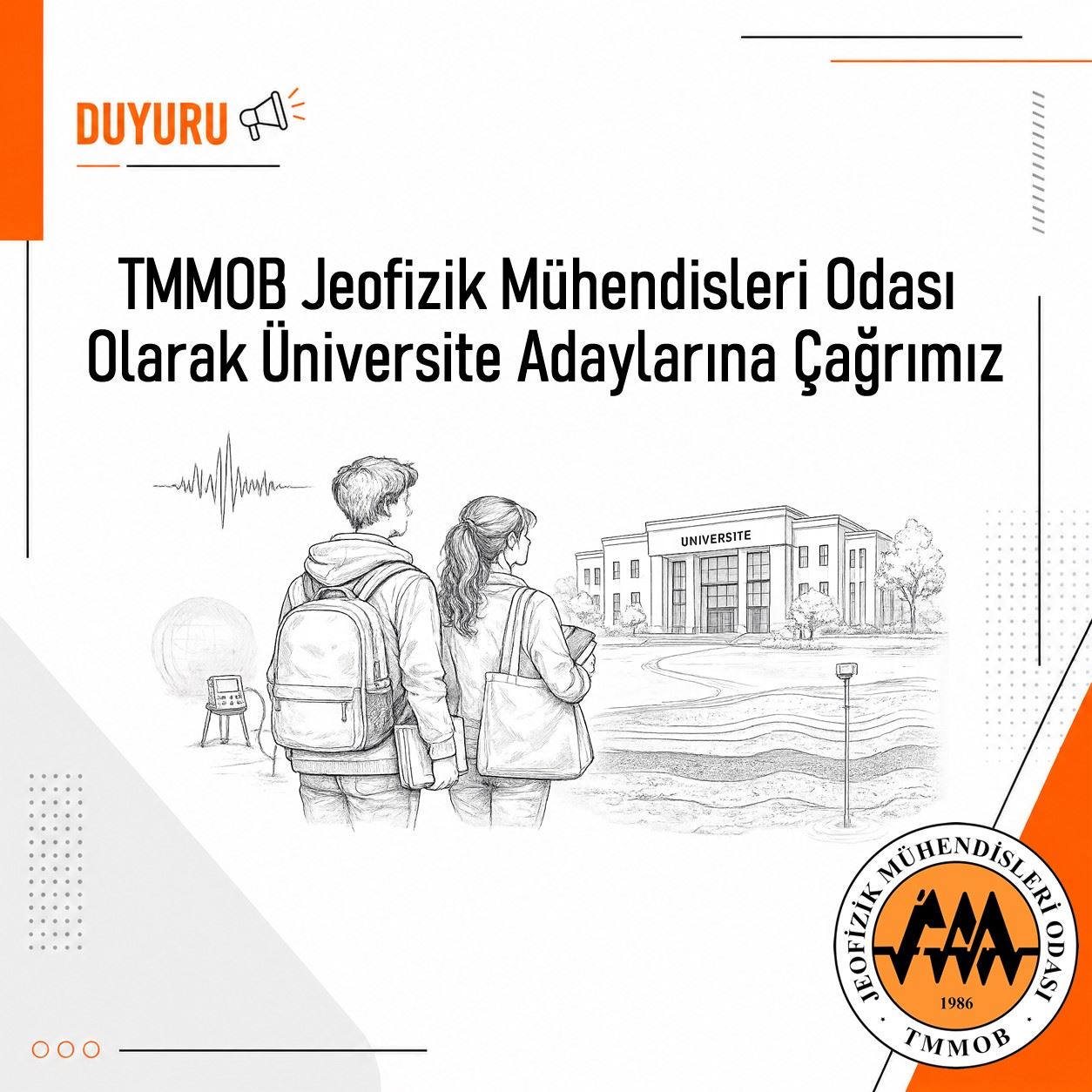 TMMOB Jeofizik Mühendisleri Odasından Üniversite Adaylarına Çağrı