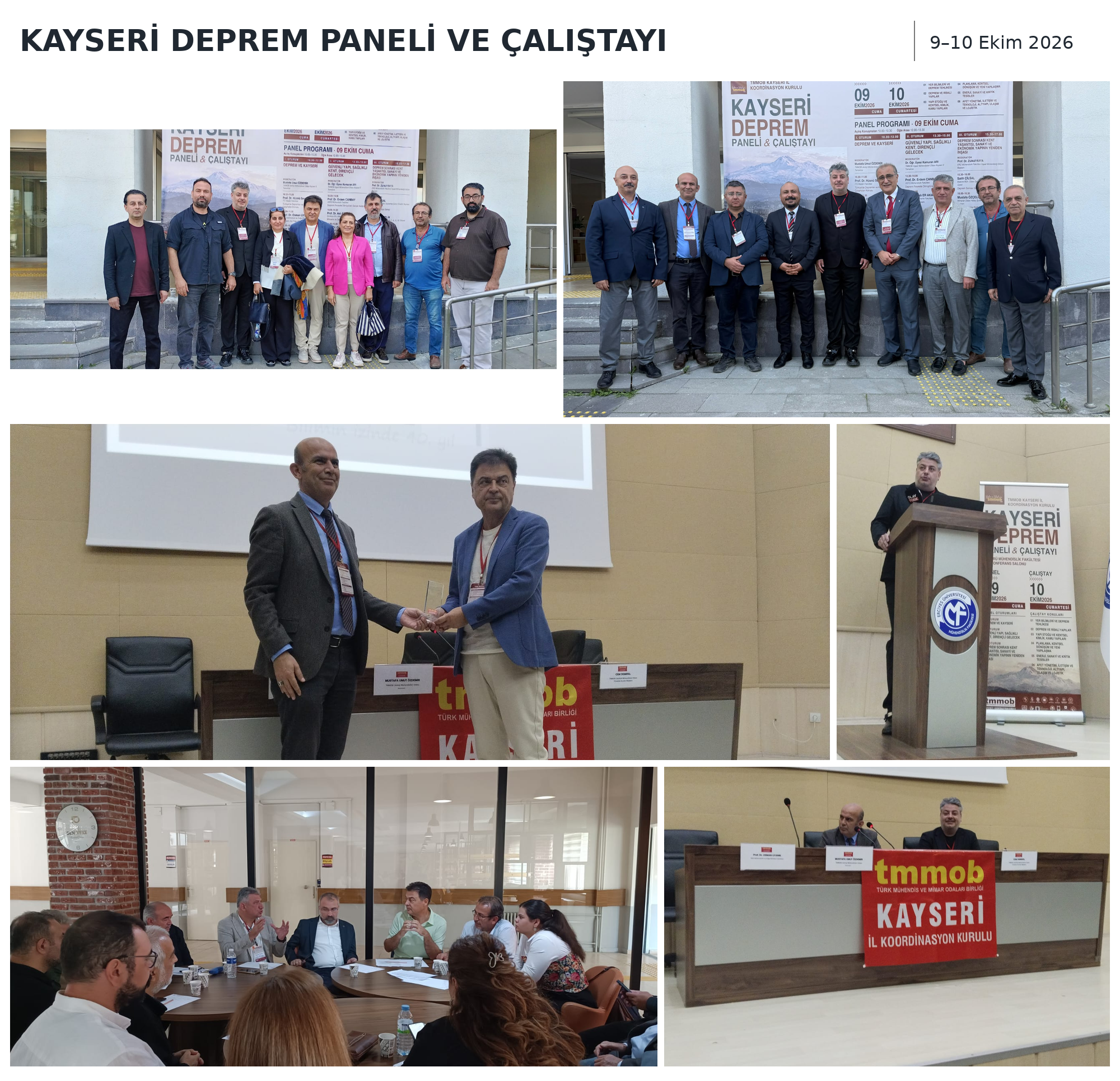 KAYSERİ DEPREM PANELİ VE ÇALIŞTAYI’NA KATILDIK
