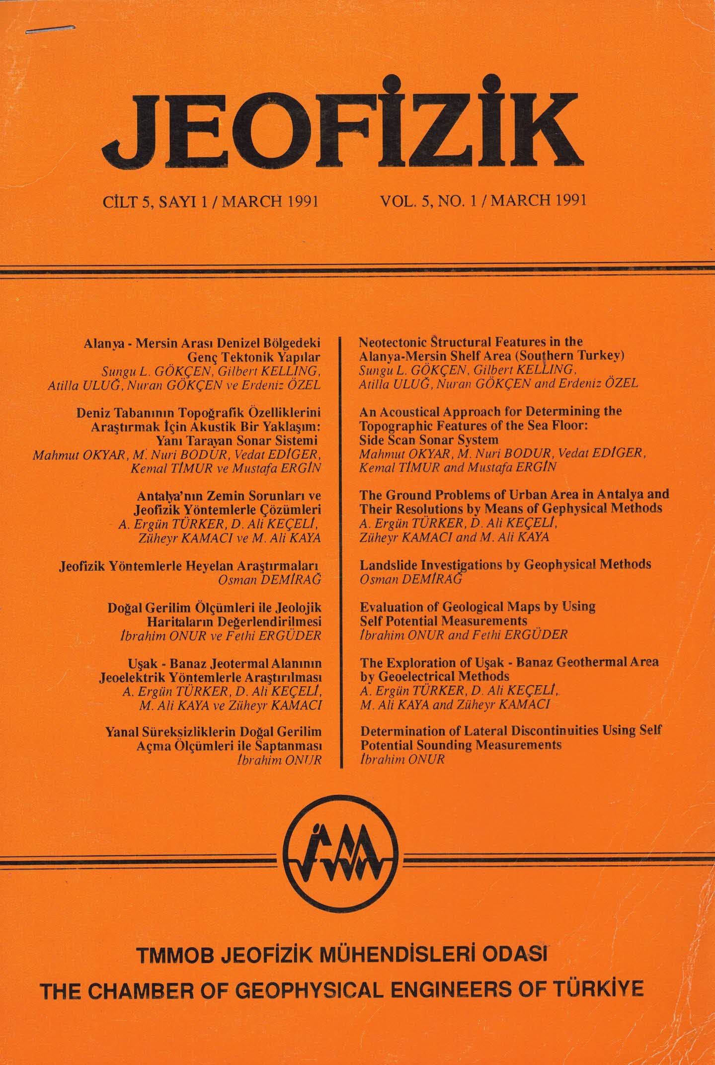 JEOFİZİK DERGİSİ CİLT 5 - SAYI - 1 - MART - 1991.pdf