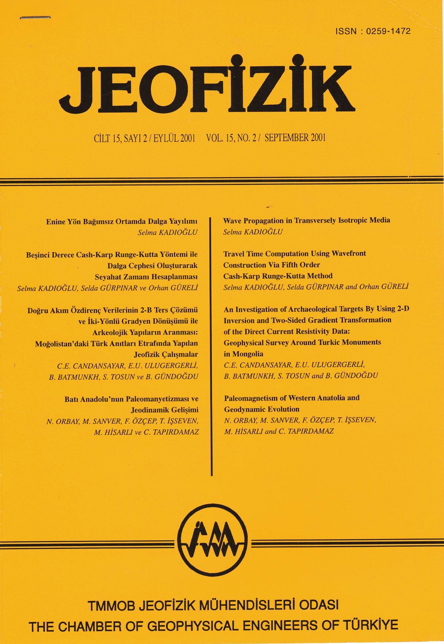 JEOFİZİK DERGİSİ CİLT 15 - SAYI - 2- EYLÜL - 2001.pdf