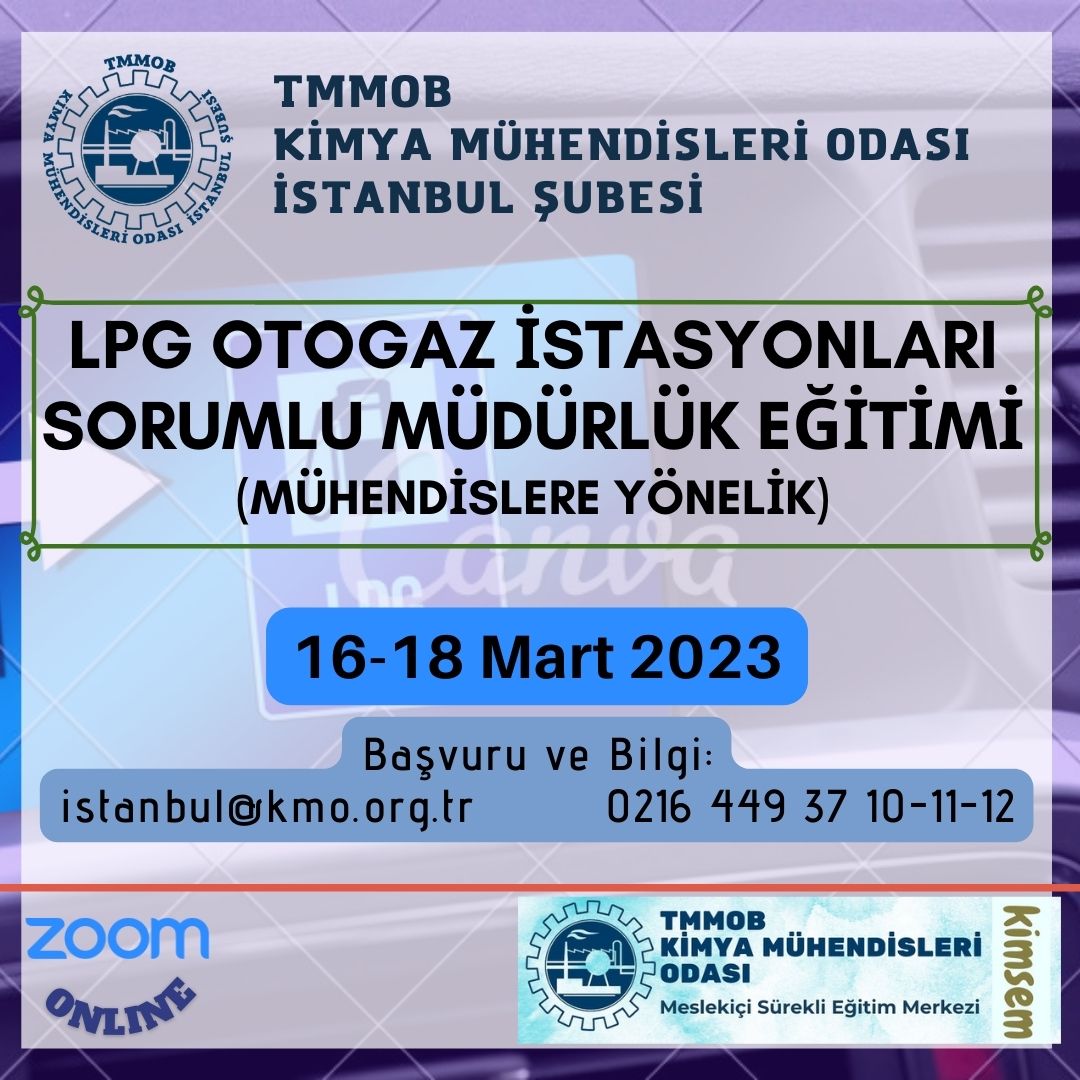 LPG OTOGAZ İSTASYONU SORUMLU MÜDÜRLÜK ONLİNE EĞİTİMİ