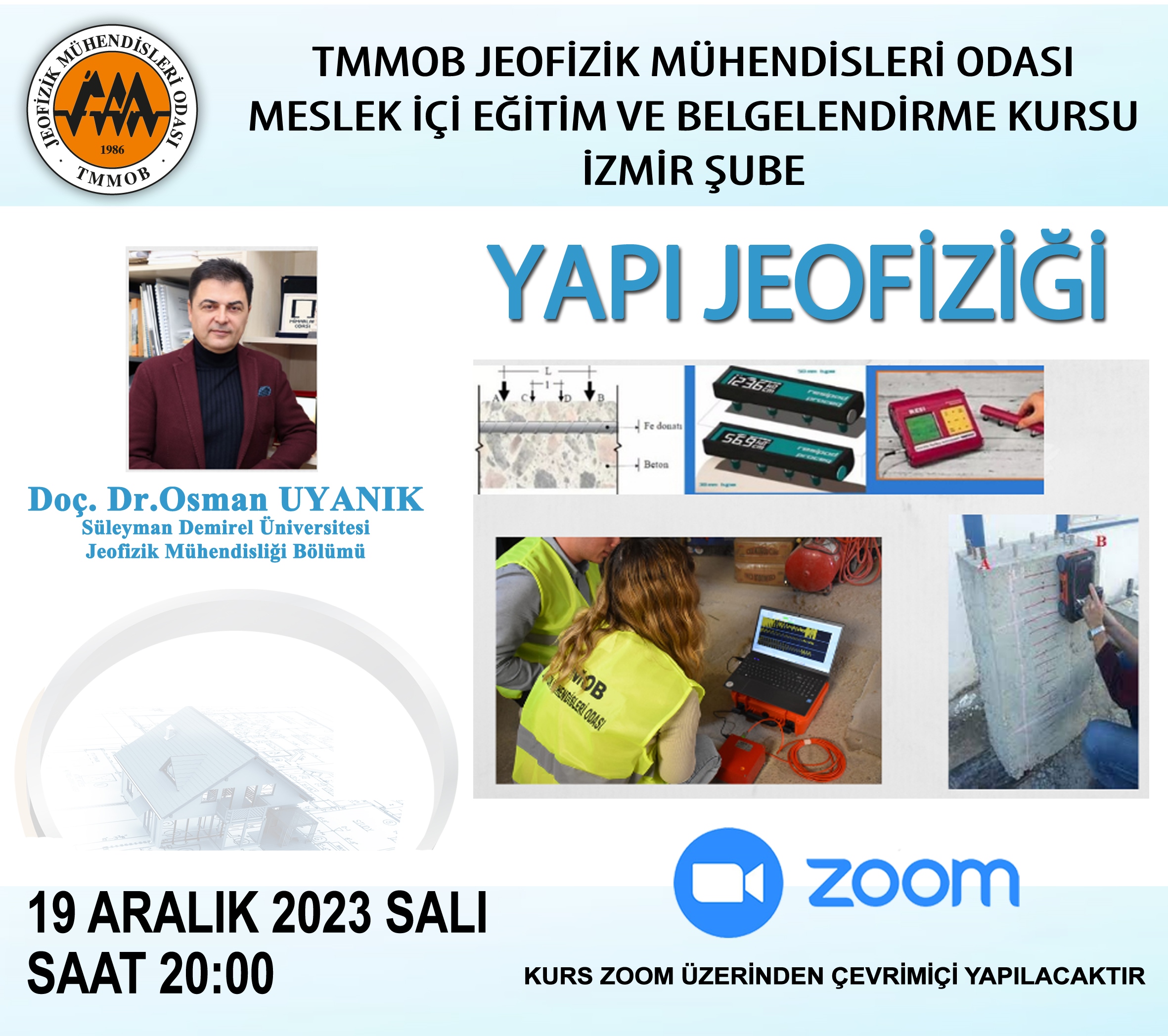 "YAPI JEOFİZİĞİ" KONULU KURS 19 ARALIK 2023 İZMİR