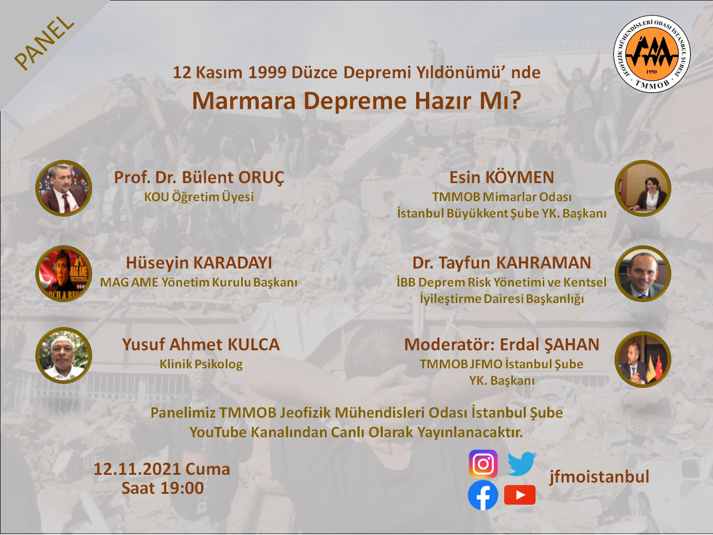 12 KASIM 1999 DÜZCE DEPREMİ YILDÖNÜMÜNDE MARMARA DEPREME HAZIR MI?