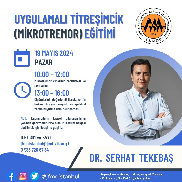 Uygulamalı Titreşimcik (Miktotremör) Eğitimi
