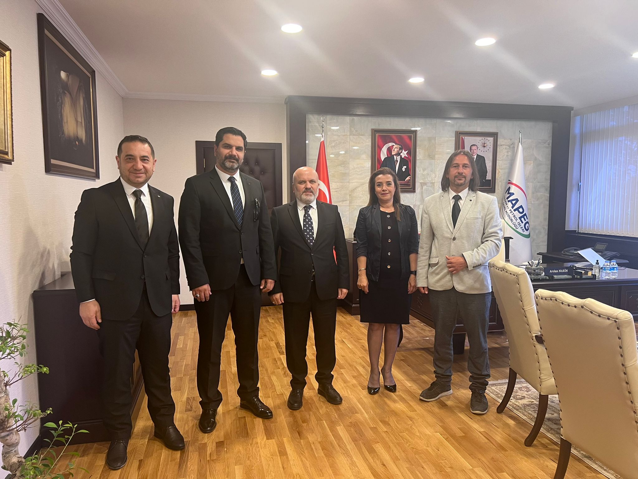 Maden ve Petrol İşleri Genel Müdürü Arslan Narin ziyaret edildi.