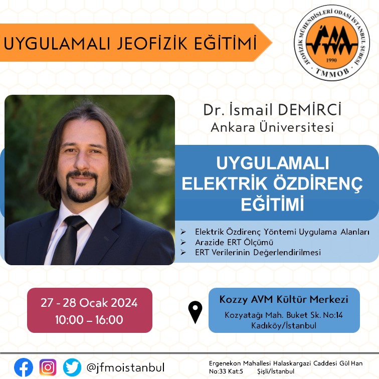 UYGULAMALI ELEKTRİK ÖZDİRENÇ EĞİTİMİ 27 – 28 OCAK 2024, İSTANBUL