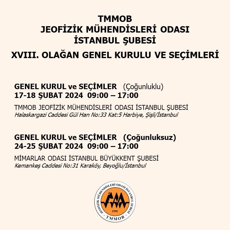 ŞUBE OLAĞAN GENEL KURULU ve SEÇİMLER