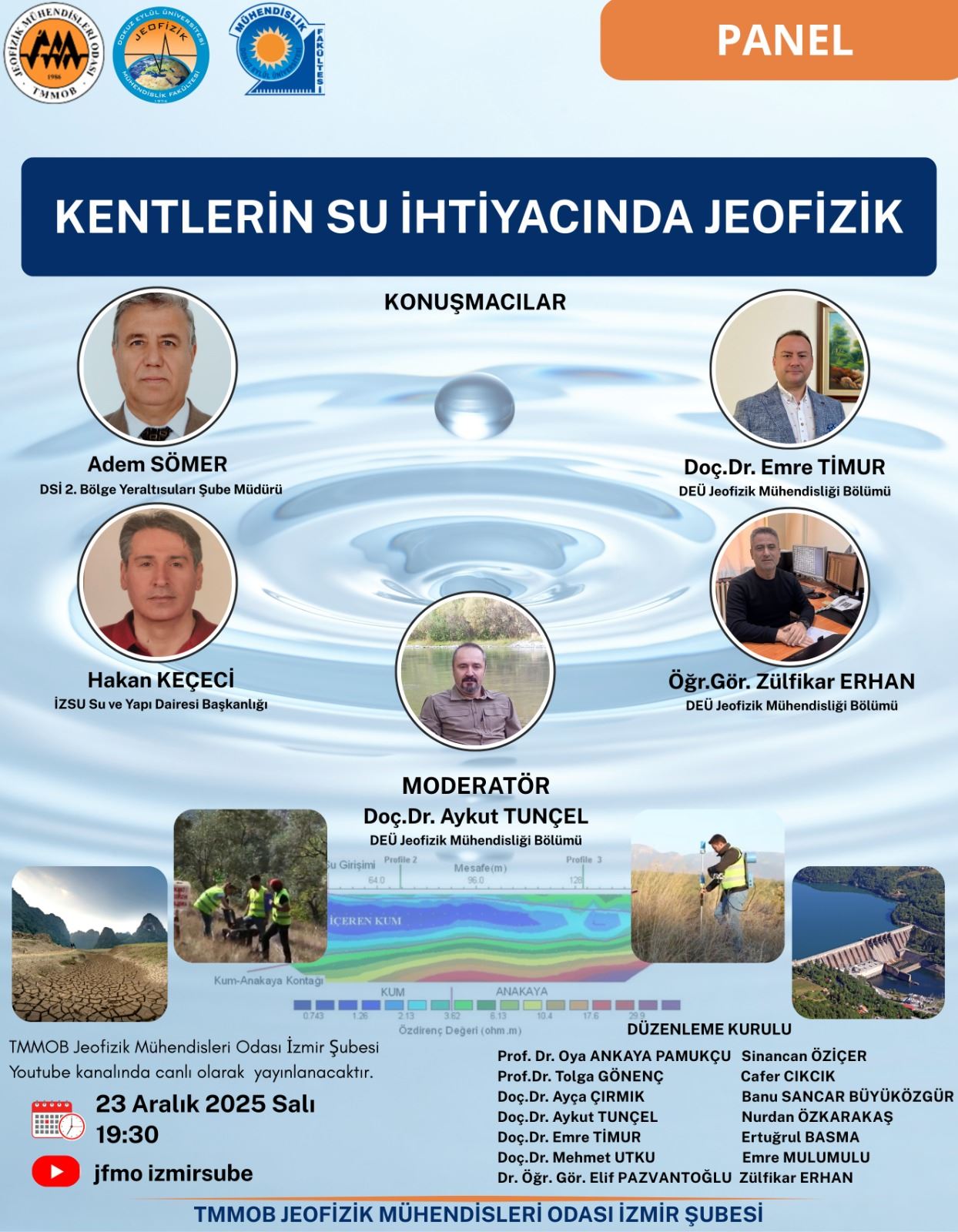 "KENTLERİN SU İHTİYACINDA JEOFİZİK" PANELi