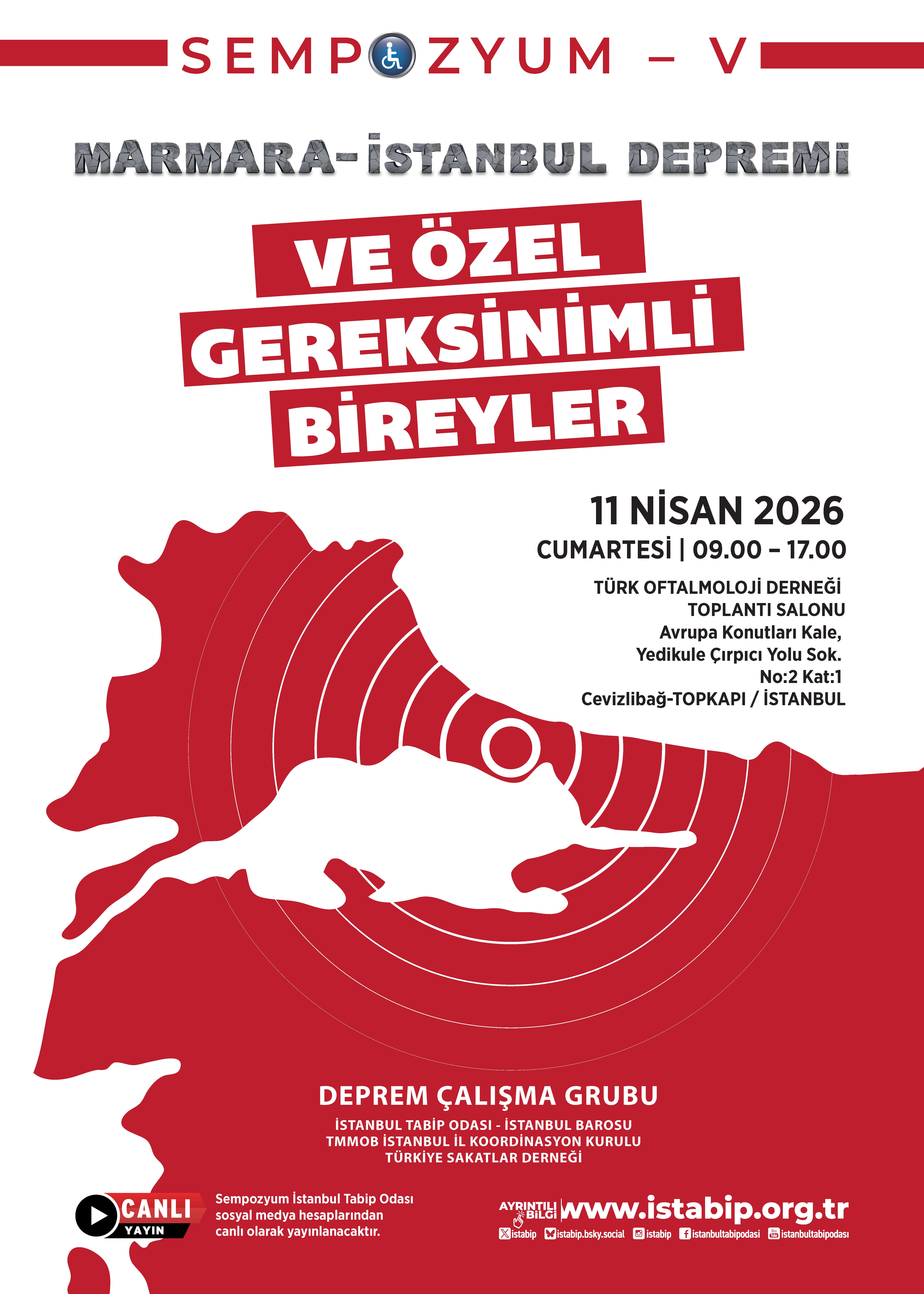 Marmara-İstanbul Depremi ve Özel Gereksinimli Bireyler Sempozyumu