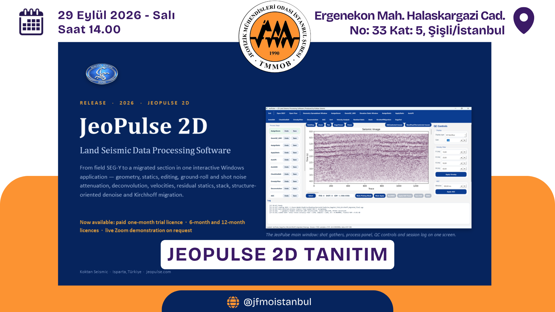 Seminer: JeoPulse 2D Veri İşleme Yazılımı