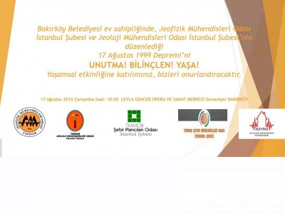 17 AĞUSTOS 199 DEPREMİNİ UNUTMABİLİNÇLENYAŞA 