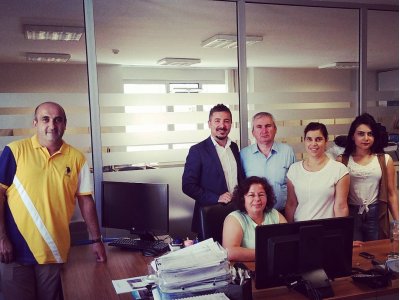 ÇEVRE ŞEHİRCİLİK BAKANLIĞI İSTANBUL İL MÜDÜRLÜĞÜ İMAR ŞUBESİ ZEMİN BÜROSUNDA MESLEKTAŞLARIMIZI ZİYARET EDİLDİ