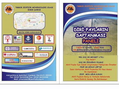 <BR><BR>DİRİ FAYLARIN SAPTANMASI PANELİ İZMİR 16 KASIM 2016