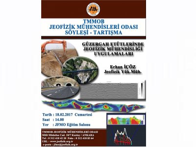 GÜZERGAH ETÜTLERİNDE JEOFİZİK MÜHENDİSLİĞİ UYGULAMALARI KONULU SÖYLEŞİTARTIŞMA 18 ŞUBAT 2017 ANKARA