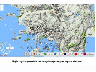 MUĞLA ULA’DA 50MW BÜYÜKLÜĞÜNDE DEPREM