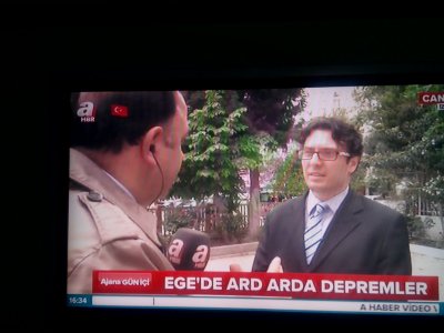 MANİSA`DA MEYDANA GELEN DEPREMLER İLE İLGİLİ A HABER VE EGE TV ANA HABER PROGRAMLARINA KATILIM 