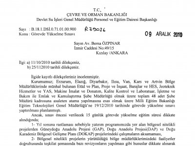 DSİ GÖREVDE YÜKSELME SINAVI İPTAL EDİLDİ