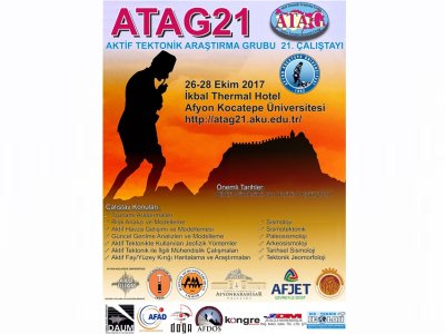 ATAG21AKTİF TEKTONİK ARAŞTIRMA GRUBU 21 ÇALIŞTAYI 