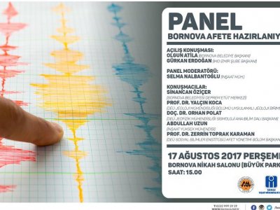 17 AĞUSTOS MARMARA DEPREMİ ANMA ETKİNLİĞİ PANEL