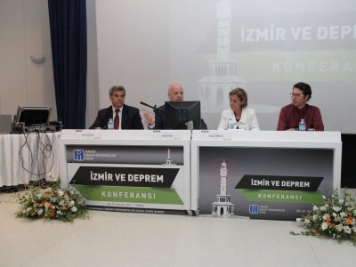 TMMOB İNŞAAT MÜHENDİSLERİ ODASI İZMİR ŞUBESİ TARAFINDAN DÜZENLENEN İZMİR VE DEPREM KONFERANSINA KATILIM SAĞLANDI
