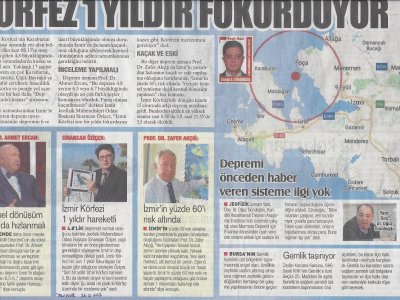 ŞUBE BAŞKANI SİNANCAN ÖZİÇER FOÇADA MEYDANA GELEN DEPREMLER HAKKINDA AÇIKLAMALARDA BULUNMAK ÜZEREA HABER VE BORNOVA TV`YE KATILDI