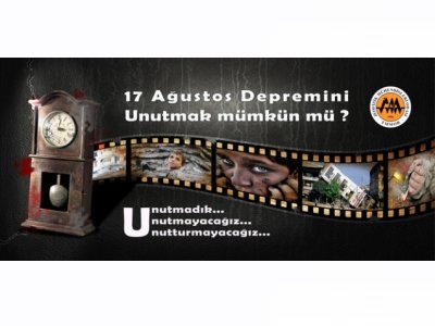 <BR><BR>19 YILINDA; 17 AĞUSTOS 1999 BÜYÜK MARMARA DEPREMİ
 UNUTMADIKUNUTTURMAYACAĞIZ 
