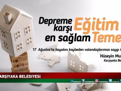 17 AĞUSTOS MARMARA DEPREMİ ANMA ETKİNLİKLERİ 