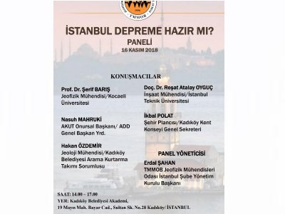 İSTANBUL DEPREME HAZIRMIPANELİ16112018 İSTANBUL
