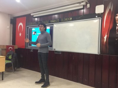 YAVUZ SULTAN SELİM ORTAOKULU`NDA MESLEK TANITIM VE TEMEL AFET BİLİNCİ EĞİTİM SEMİNERİ VERİLDİ