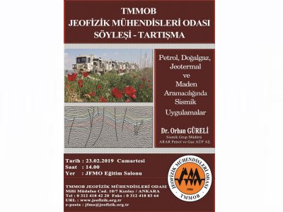"PETROL DOĞALGAZ JEOTERMAL VE MADEN ARAMACILIĞINDA SİSMİK UYGULAMALAR KONULU SÖYLEŞİTARTIŞMA 23 ŞUBAT 2019 ANKARA