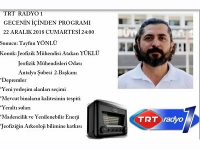 TRT FMGECENİN İÇİNDEN PROGRAMI CANLI YAYIN 22 ARALIK 2018 