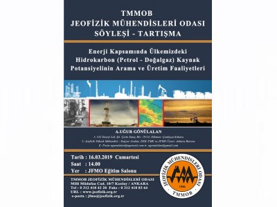 "ENERJİ KAPSAMINDA ÜLKEMİZDEKİ HİDROKARBON PETROL  DOĞALGAZ KAYNAK POTANSİYELİNİN ARAMA VE ÜRETİM FAALİYETLERİ" KONULU SÖYLEŞİTARTIŞMA 16 MART 2019 ANKARA