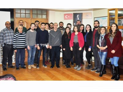 ANKARA ÜNİVERSİTESİJEOFİZİKMÜHENDİSLİĞİBÖLÜMÜÖĞRENCİLERİ ODAMIZI ZİYARET ETTİLER 