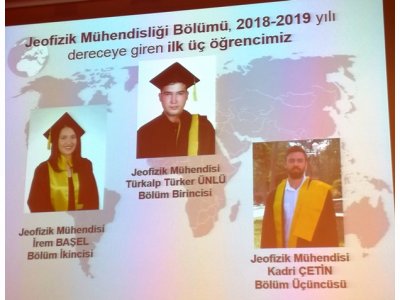 İSTANBUL ÜNİVERSİTESİ JEOFİZİK MÜHENDİSLİĞİ BÖLÜMÜ MEZUNİYET TÖRENİ YAPILDI