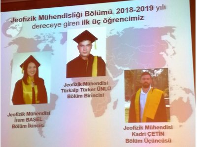 İSTANBUL ÜNİVERSİTESİ JEOFİZİK MÜHENDİSLİĞİ BÖLÜMÜ MEZUNİYET TÖRENİ YAPILDI