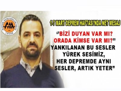17 MART DEPREM HAFTASI