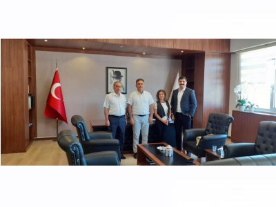 ANKARA ÜNİVERSİTESİ MÜHENDİSLİK FAKÜLTESİ DEKANI SN PROF DR M EMİN CANDANSAYAR MAKAMINDA ZİYARET EDİLDİ