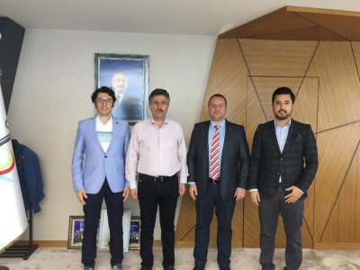 BAYRAKLI BELEDİYE BAŞKANI SAYIN SERDAR SANDAL İLE MAKAMINDA GÖRÜŞME YAPILDI