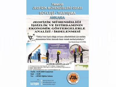 JEOFİZİK MÜHENDİSLİĞİ İŞSİZLİK VE İSTİHDAMININ EKONOMİK GÖSTERGELERLE ANALİZİİRDELENMESİ KONULU SÖYLEŞİTARTIŞMA 14 MART 2020 ANKARA