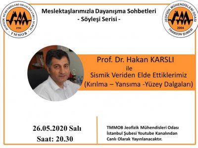 SİSMİK VERİDEN ELDE ETTİKLERİMİZ; KIRILMAYANSIMAYÜZEY DALGALARIPROF DR HAKAN KARSLI