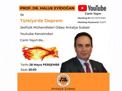 PROFDR HALUK EYİDOĞAN İLE TÜRKİYE DEPREM KONULU SÖYLEŞİ