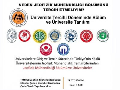 TMMOBJEOFİZİK MÜHENDİSLERİODASI İSTANBUL ŞUBESİJEOFİZİK MÜHENDİSLİĞİ VE ÜNİVERSİTELER SÖYLEŞİSİ