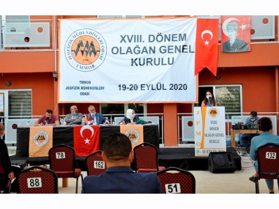 <BR>TMMOB JEOFİZİK MÜHENDİSLERİ ODASI XVIII DÖNEM OLAĞAN GENEL KURULU GERÇEKLEŞTİRİLDİ 
